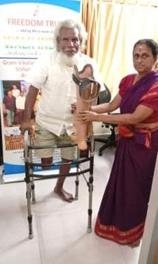 June 23 Walk India distribution at Freedom Trust office