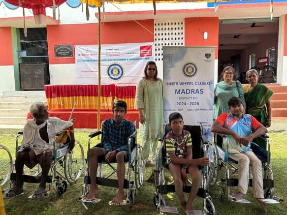 Nov 2024 GVP distribution for Inner Wheel Club of Madras at Thirukazhukundram